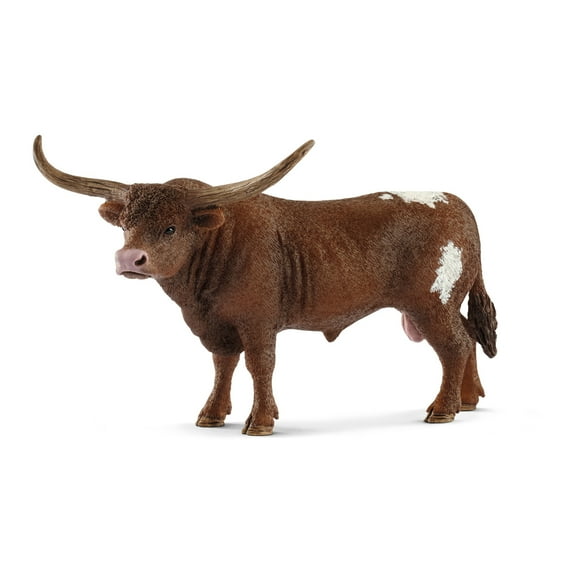 Schleich Farm World, Farm Animal Toys for Kids and Toddlers, Texas Longhorn Bull Cow Toy Figure, Ages 3 