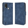 thumbnail image 1 of Case for Nokia C21 Plus Cover Adjustable Detachable Card Holder Magnetic closure Leather Wallet Case - Blue, 1 of 5
