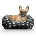 thumbnail image 6 of Vibrant Life Dog Bed, Cat Bed, Puppy Bed, Plush Cuddle Bed for Small Breeds, 19" x 15",Black & White Diamonds, 6 of 8