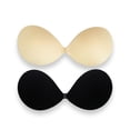 thumbnail image 3 of Strapless Stealth Gloss Cloth Round Cup Push-up Breathable Silicone Breast Sticker Swimsuit Wedding Dress Breast Sticker Bra Chest Sticker, 3 of 5