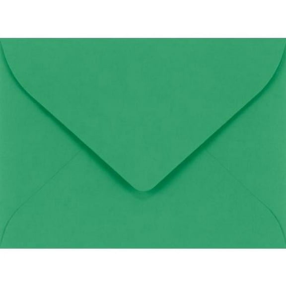 LUXPaper #17 Mini Envelopes, 80 lb. Holiday Green, 2 11/16 x 3 11/16, 50 Pack