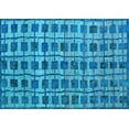 thumbnail image 1 of Ahgly Company Indoor Rectangle Abstract Light Blue Modern Area Rugs, 5' x 7', 1 of 4