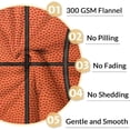 thumbnail image 4 of Basketball Blanket Gifts - 50x60 Inches Sports Throw Blanket for Basketball Lover, Kids, Adults, Teens, Girls & Boys - Basketball Print Soft Fuzzy Blankets for Couch, Sofa & Bed, 4 of 6