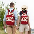 thumbnail image 5 of Picia Happy New 2025 Year Printed Canvas Daypack - Stylish and Durable Vintage Compact Backpack - Class, Work, Travel, or Laptop Bookbag,Organized Compartments-Medium, 5 of 6