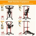 thumbnail image 5 of XiHuaZhaoChen Power Tower Pull Up Dip Station Multi-Function Fitness Equipment for Strength Training Adjustable Height Dip Stand for Home Gym.Red, 5 of 10