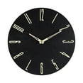 thumbnail image 2 of Reloj de pared luminoso de 12 pulgadas, silencioso, grande, con batería, decoración moderna, montado en la pared, relojes para el hogar, hotel, Baoblaze Reloj de pared, 2 of 8