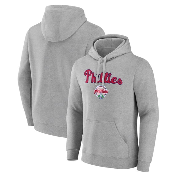 Men's Gray Philadelphia Phillies Wahconah Pullover Hoodie