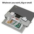 thumbnail image 4 of Qonioi 15.6-Inch Portable Laptop Bag, Waterproof Shockproof Computer Case with Multi-Layer Storage, Comfortable Fabric for Travel Work, Laptop Sleeve, 4 of 6