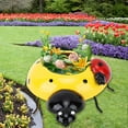 thumbnail image 4 of Unique Cute Planter, 5.4cm Diameter Ladybug Shaped Animal Flower Pot For Garden Decoration, 4 of 8
