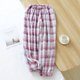 thumbnail image 1 of Pantalones de pijama de franela de invierno para hombres y mujeres, pantalones cálidos de polar coral grueso a cuadros con cuello alto para parejas, pantalones de casa con bolsillo, 1 of 1