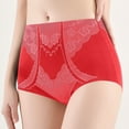 thumbnail image 2 of GEWSEY Seamless Shapewear High Waist Panties for Women Tummy Control Underwear (Red, L), 2 of 4