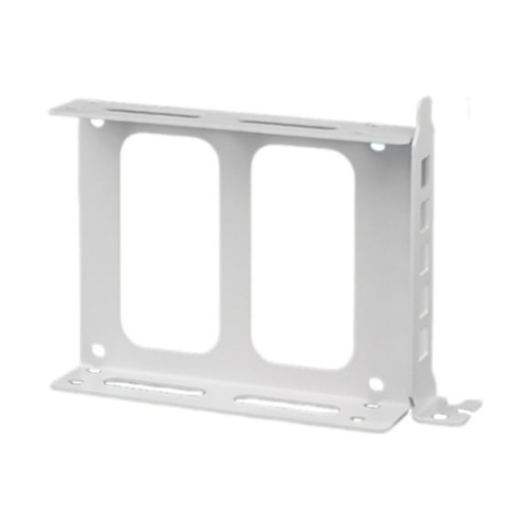 Soporte para disco duro de 2,5 pulgadas, soporte para SSD doble, base para disco duro SSD, bandeja para disco duro Blanco