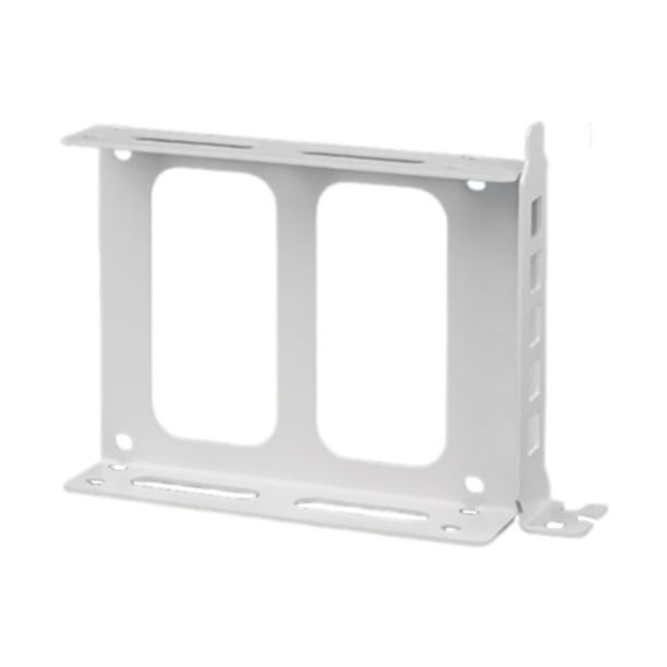 Soporte para disco duro de 2,5 pulgadas, soporte para SSD doble, base para disco duro SSD, bandeja para disco duro Blanco