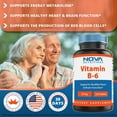 thumbnail image 5 of Nova Nutritions Vitamin B6 25 mg - Supports Healthy Nervous System, Metabolism & Cell Health - 250 Tablets, 5 of 6