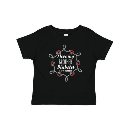

Inktastic I Love My Brother Diabetes Awareness Gift Baby Boy or Baby Girl T-Shirt