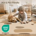 thumbnail image 2 of ODIKA 8'x10' Ivory Beige Modern Geometric Stacked Stone Washable Area Rug Contemporary Abstract Balanced Rock Formation for King Size Bedroom Under Bed, Master Suite, Non-Shedding, Easy Care, 2 of 5