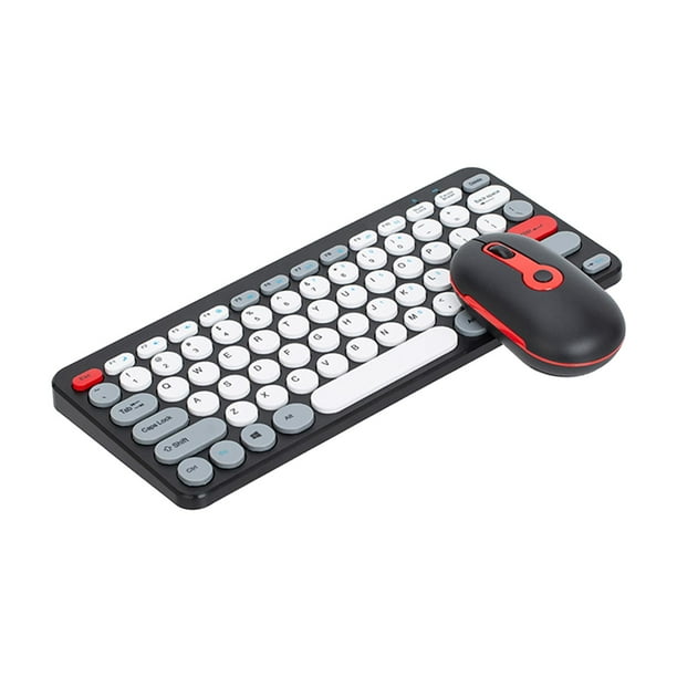 Ratón inalámbrico Hugo para teclado de computadora USB mini clic silencioso Negro