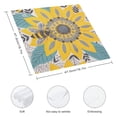 thumbnail image 3 of Werpe Flower Bees Petals Cloth Napkins Polyester Reusable Fabric Events Dinner Napkin 6 PCS, 3 of 7