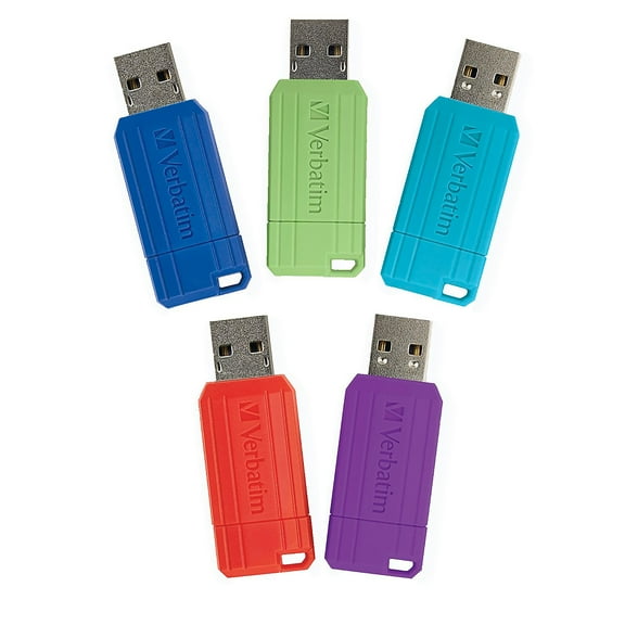 Verbatim PinStripe 16GB USB 2.0 Flash Drive, 5-Pack