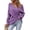Purple #14, variant on WULMLEO Women Off Shoulder Wrap Ribbed Knit Sweaters Long Sleeve Loose Cross Front Pullover Tops Navy XL