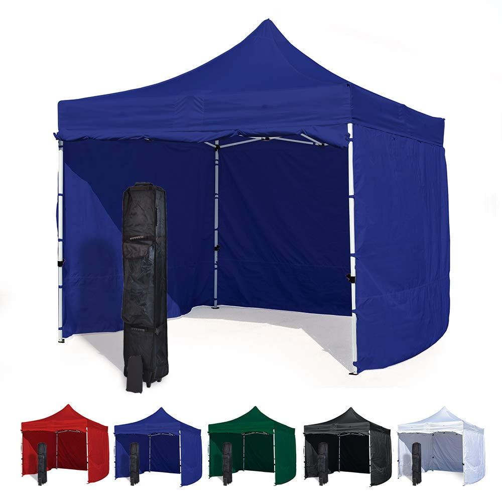 Blue 10x10 Canopy Tent and 4 Sidewalls - Economy Edition ...