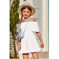 thumbnail image 6 of Arshiner Girls Summer Jumpsuits Tie Back Off Shoulder Short Sleeve One Piece Rompers Ruffle Smocked Casual Shorts Outfits, 6 of 6
