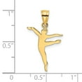 thumbnail image 3 of 14K Yellow Gold Charm Pendant Themed 16.4 mm 13.6 Polished Dancer, 3 of 4