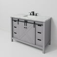 thumbnail image 6 of Marsyas 48 in W x 22 in D Dark Grey Bath Vanity, Carrara Marble Countertop and Faucet Set, 6 of 10