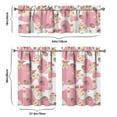 thumbnail image 6 of Kitchen Curtains 36 Inch Short - 3 Panel Set, Cute Cow Print Farmhouse Curtains, Rod Pocket, 100% Polyester for Rustic Farm, Kitchen, Cafe, Living Room, Easy Wash, 6 of 6