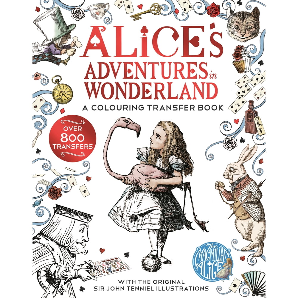 Alice's Adventures in Wonderland: A Colouring Transfer Book (Paperback ...