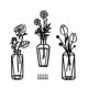 thumbnail image 1 of 3 uds. escultura de pared florero rústico decoración floral Afortunado Sencillez, 1 of 5