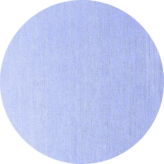 Ahgly Company Machine Washable Indoor Round Oriental Blue Industrial Area Rugs, 3' Round