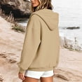 thumbnail image 5 of Enjoytime Womens Zip Up Hoodies Long Sleeve Solid Hooded Jacket Fall Fashion Comfy Casual Sweatshirt with Pockets, 5 of 7
