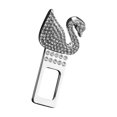 thumbnail image 3 of Clips para cinturón de seguridad con diamantes de imitación, compacto, portátil, cómodo, ajustador de cinturón de seguridad para coche Tipo 5, 3 of 10