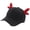 Black red, variant on Oasiva Funny Deer Horn Baseball Hat Outdoor Sport Hat Headwear Women Men Accessories