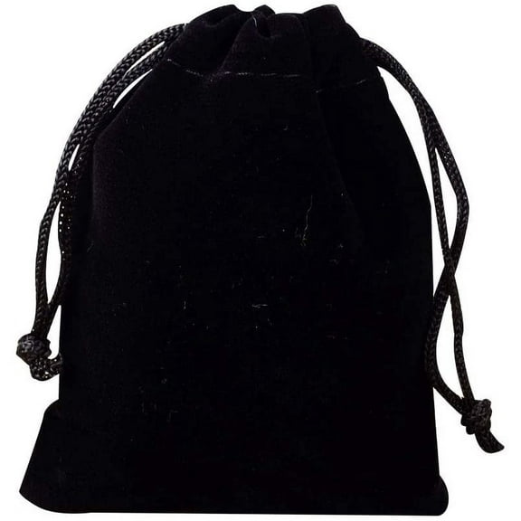 5 PCS Velvet Bags 5.9×3.93" Black Velvet Bag for DIY Jewelry Earplug and Key Chains
