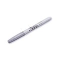 thumbnail image 2 of Sharpie Metallic Permanent Markers, Fine Point, Silver, 2 Count, 2 of 4