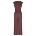 thumbnail image 5 of BEFOKA Pantalons Grande Taille pour Femmes, Pantalons d'Été en Solde pour Femmes, Combinaison Décontractée Sans Manches à Col Rond Taille Élastique pour Femmes, 5 of 5