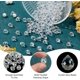 thumbnail image 5 of 150 cuentas de vidrio transparente en forma de lágrima de 8 mm con perforaciones superiores, espaciadoras, cuentas facetadas en forma de gota de agua, cuentas lisas., 5 of 9