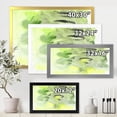 thumbnail image 4 of Designart 'Abstract Pond of Yellow and Green' Modern Framed Art Print, 4 of 4