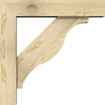 thumbnail image 3 of Ekena Millwork 6"W x 26"D x 26"H Funston Block Rough Sawn Bracket w/ Offset Brace, Douglas Fir, 3 of 25