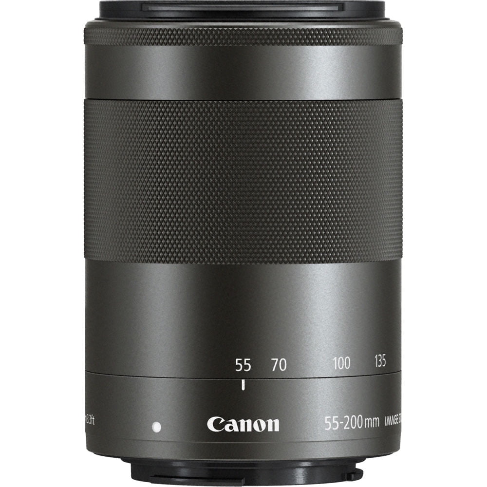 Canon EF-M 55-200mm f/4.5-6.3 IS STM Lens (Black) (9517B002) +