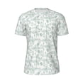 thumbnail image 5 of Wukai Leaf Print Print Men's Short-Sleeved Mesh T-Shirt,Quick-Dry Short Sleeve Workout T-Shirt-3X-Large, 5 of 8