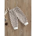 thumbnail image 3 of GXFC Toddler Baby Boys Plaid lounge Pants Kids Boys Casual Plaid Elastic Waist Athleisure Pants Children Boys Sweatpants Loungewear 1-5T, 3 of 8
