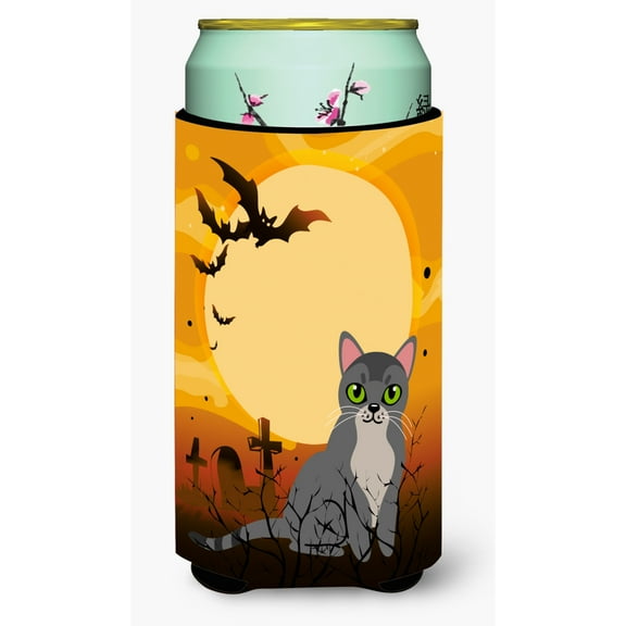 Carolines Treasures BB4439TBC Halloween Asian Cat Tall Boy Beverage Insulator Hugger Tall Boy multicolor