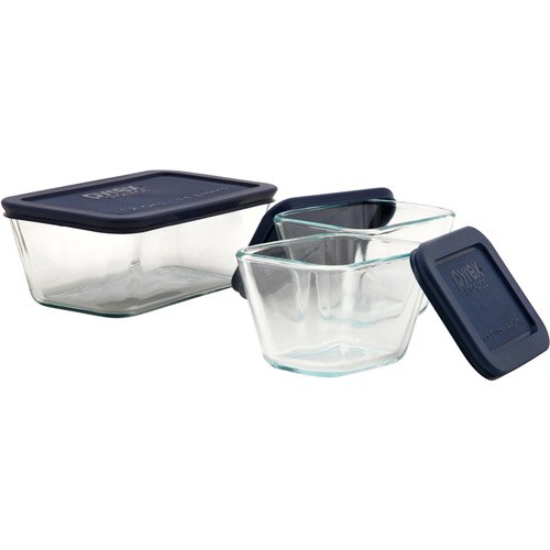 Pyrex 6Piece Storage Plus Rectangle Value Pack