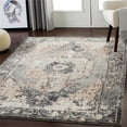 thumbnail image 2 of Surya Chelsea CSA-2304 79x108" Rectangle Fabric Rug in Charcoal/Ivory, 2 of 7