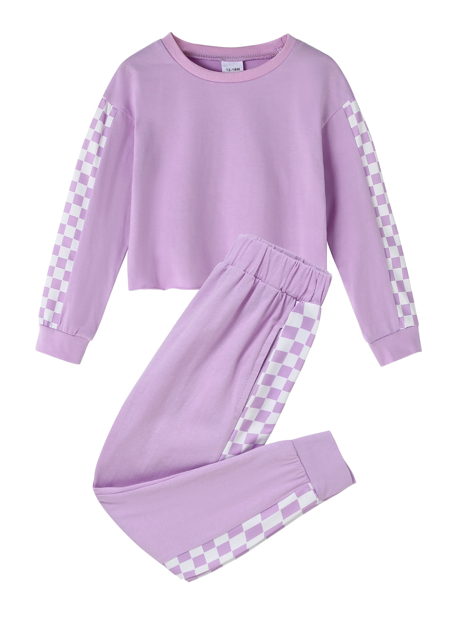 CARETOO Toddler Girl Clothes Pullover Sweatsuit Long Sleeve Sweatshirt sweatpants Set 2pcs Tracksuit Outfit Casual Loose Outfits 1-5T Set