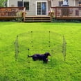 thumbnail image 2 of 24" 8-Panel Metal Pet Dog Puppy Playpen, Indoor/Outdoor Dog Fence, 58 x 58 x 24, Foldable, Customizable, Black, 2 of 6