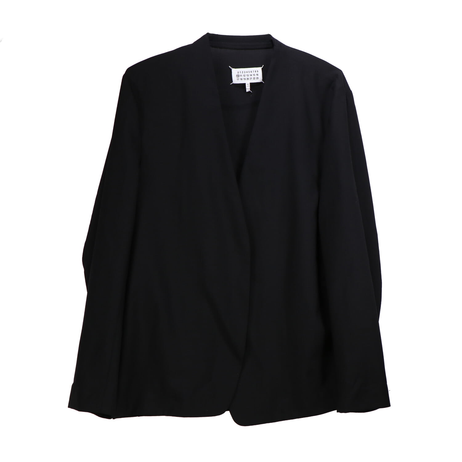 Maison Margiela Men's Black Collarless Sport Coat Coats & Blazer - 10 ...